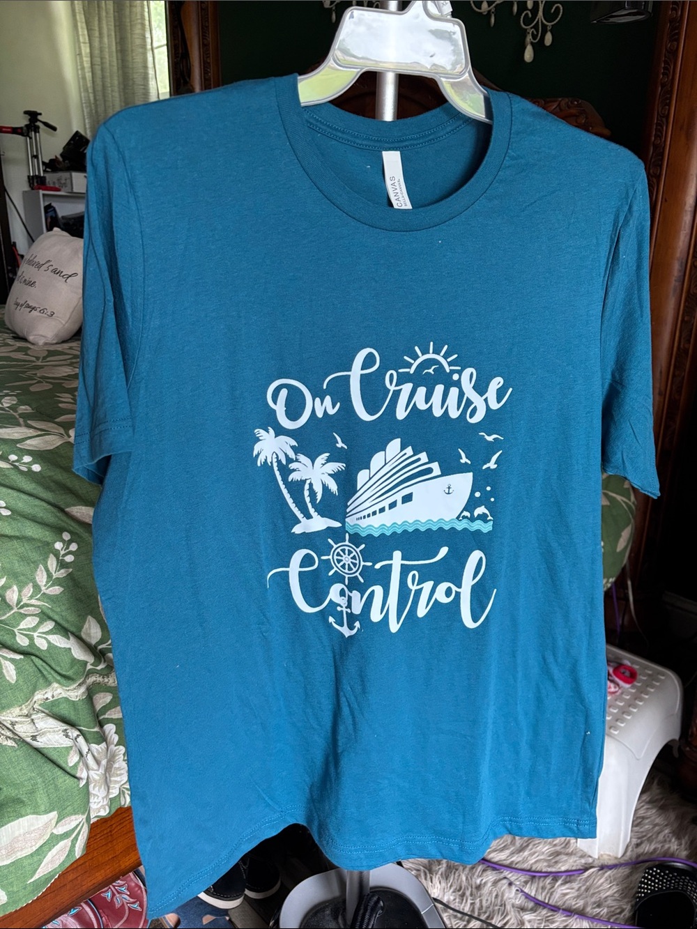 Bella Canvas Teal Graphic Crewneck Tee